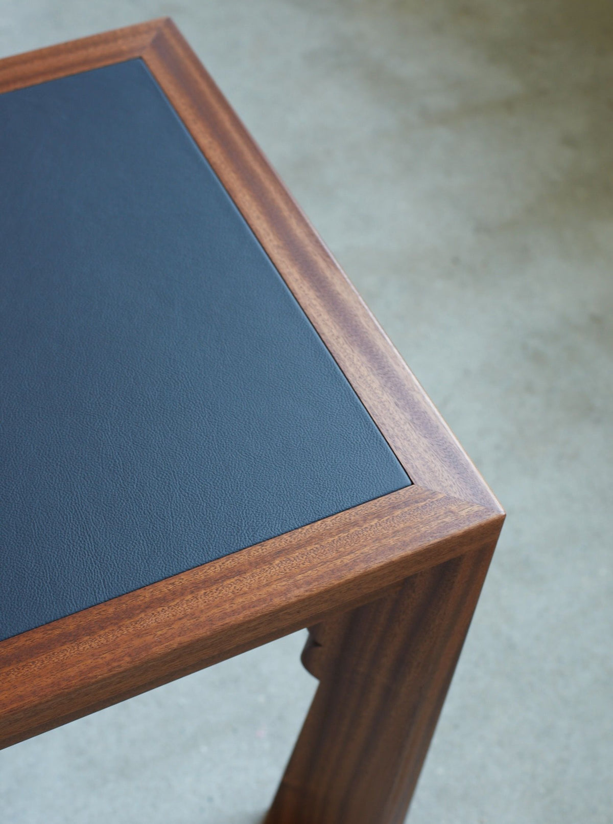 Elegant Scalloped Writing Desk with Cabriole Legs and Brass Hardware