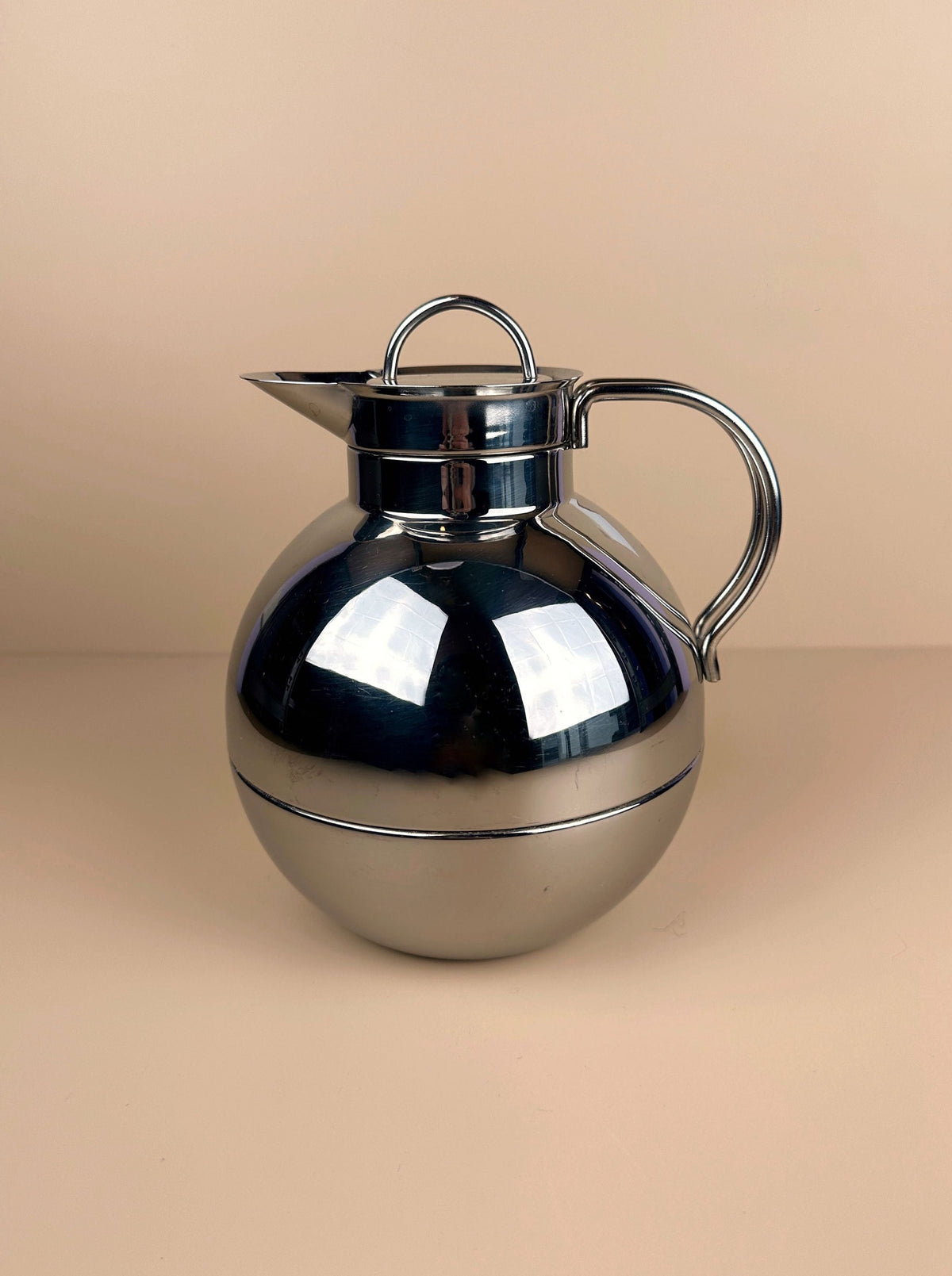 Vintage 1980s Ole Palsby Chrome Thermos Flask designed for Alfi Denmark