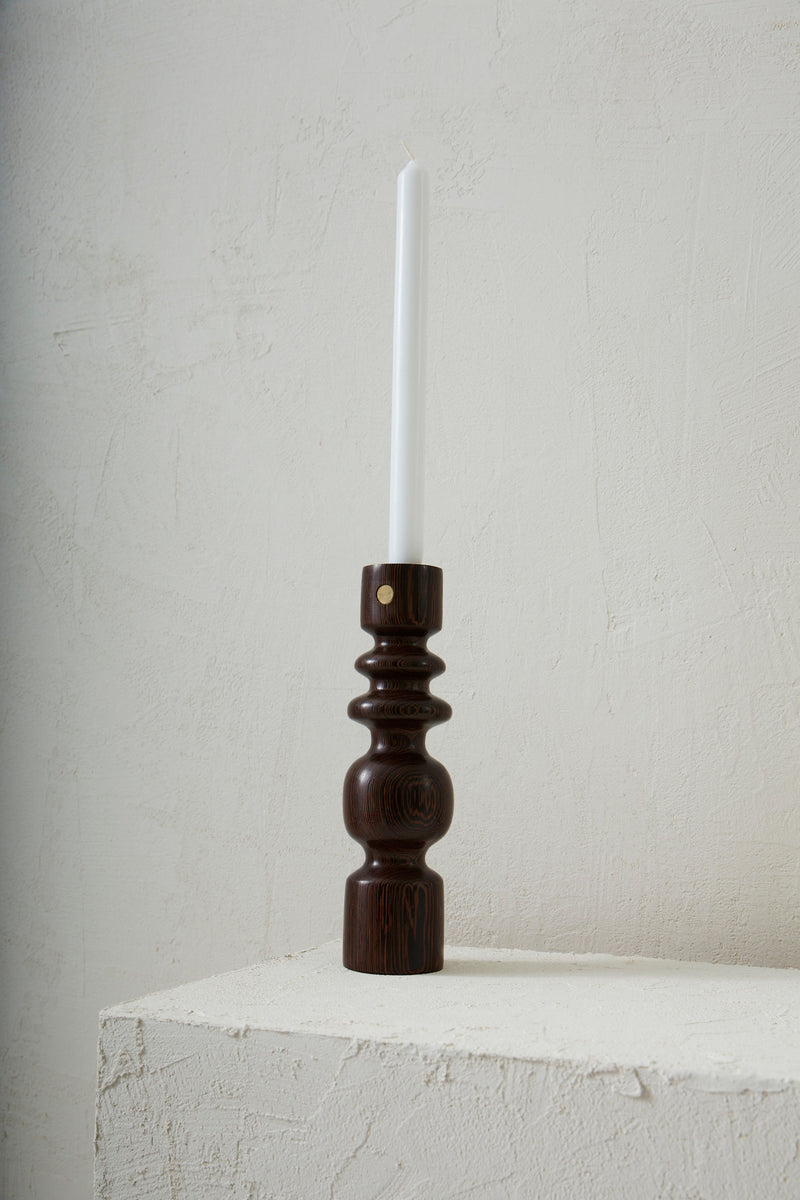 Candle Holders Candleholder Olympe Wengé Big Romie Objetti