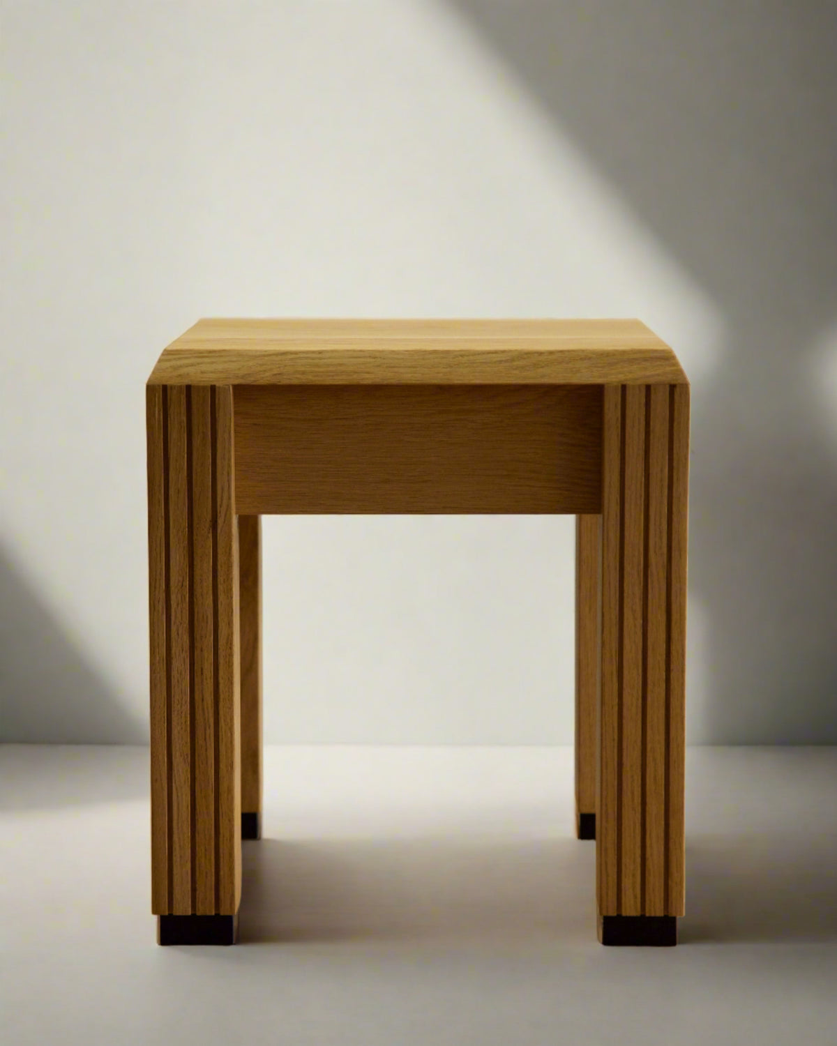 Minimalist-Column-Side-Table-in-Rustic-Oak-Finish-with-Open-Shelf