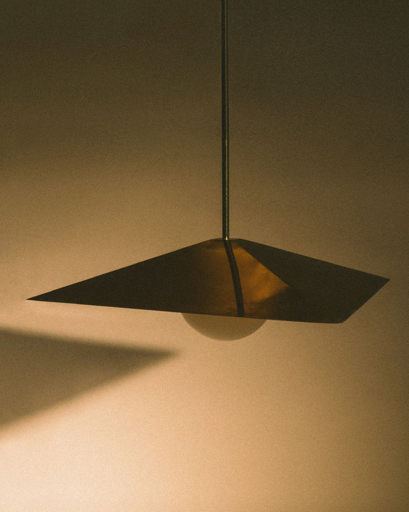 Stylish and modern 120 Large Pendant in brushed nickel finish