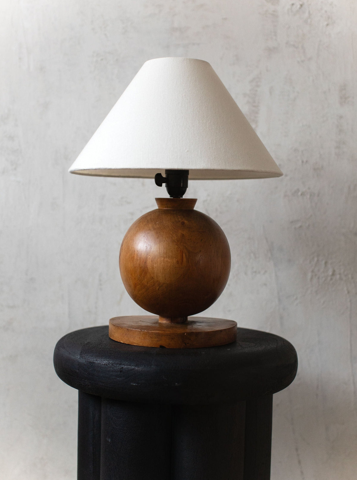 1920's Art Deco Lamp featuring geometric lines and elegant metal detailing