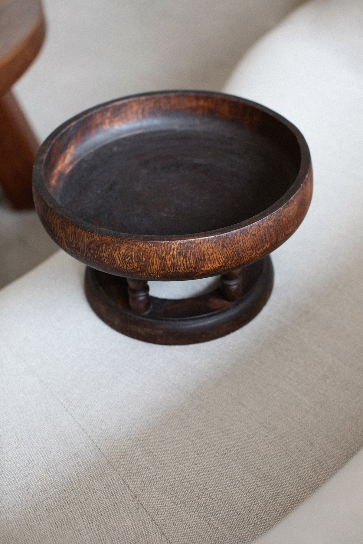 Rectangular wooden tray with smooth finish and rounded edges