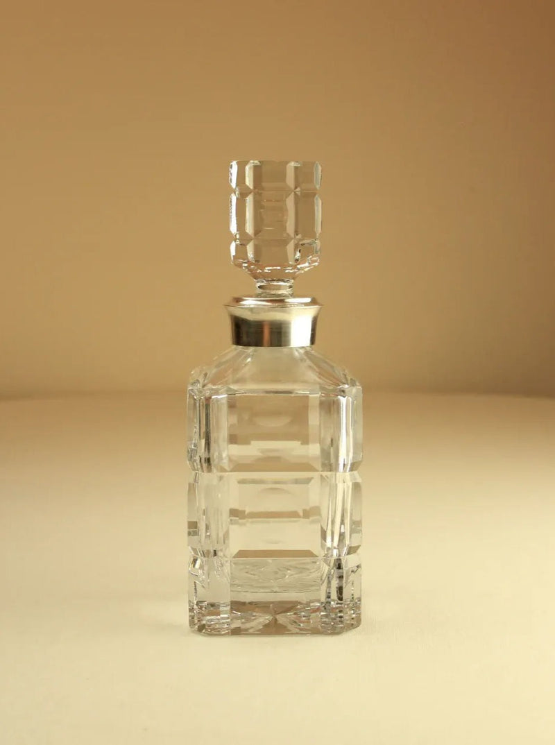 Art Deco inspired whiskey decanter with intricate design and elegant style
