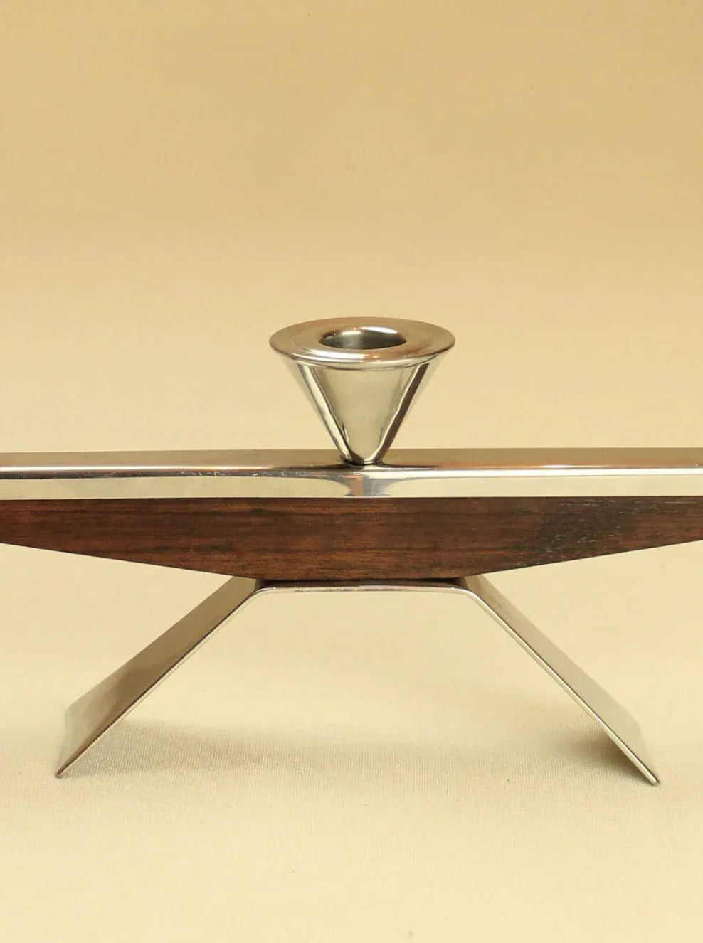 1960 Candleholder in a retro design with a tall, slender silhouette