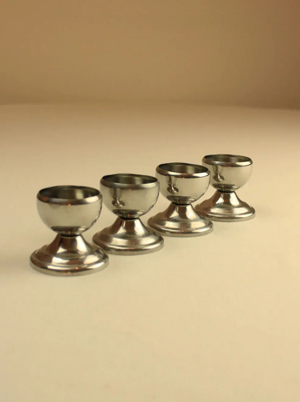 Stylish egg cups with a stable base for holding soft-boiled or hard-boiled eggs