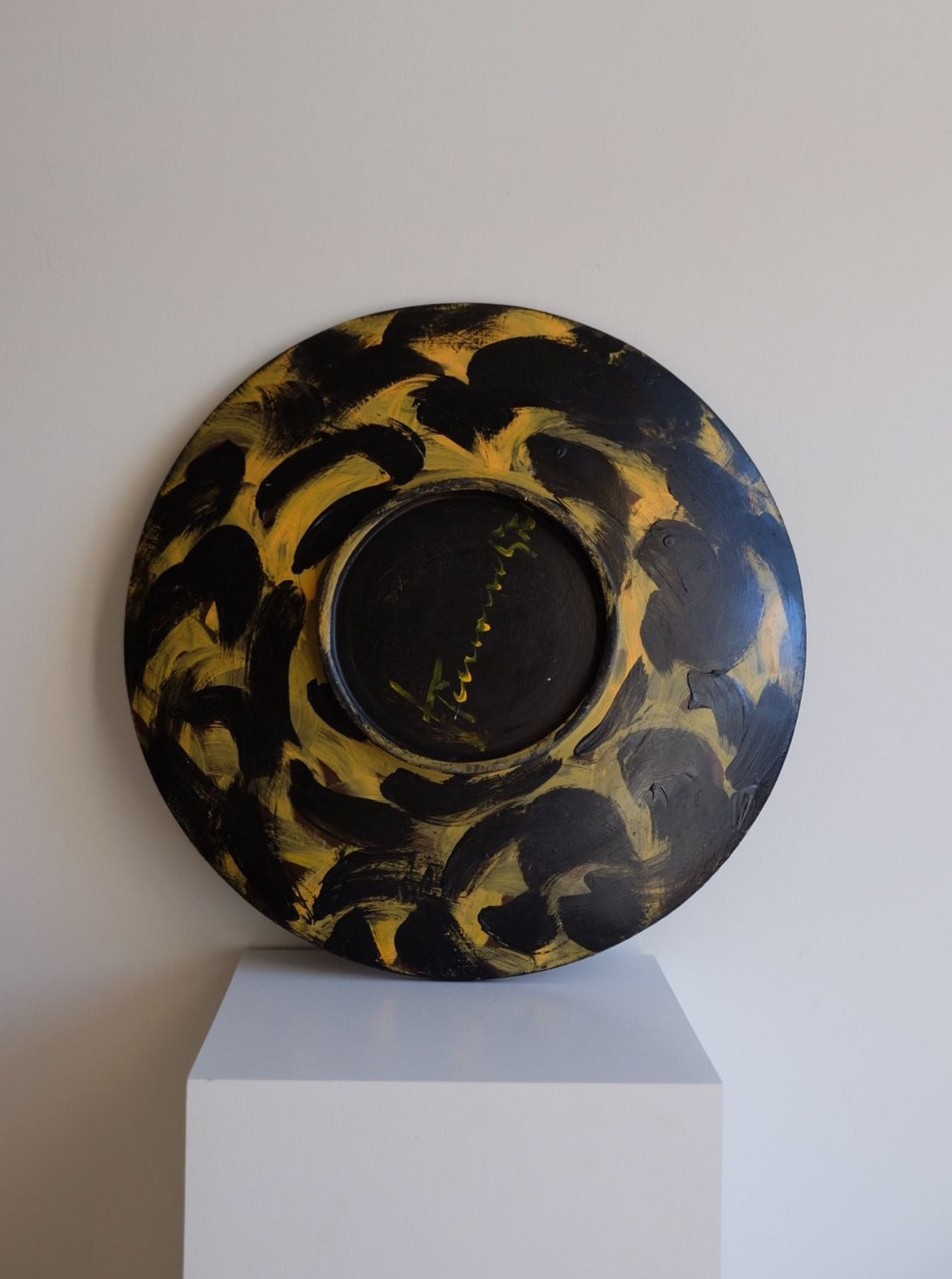 Beautifully crafted vintage plate featuring hand-painted fruit design