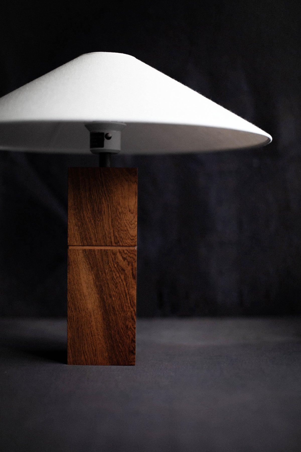 Vintage 1980's Cubic Lamp in sleek black and chrome, a stylish addition to any room