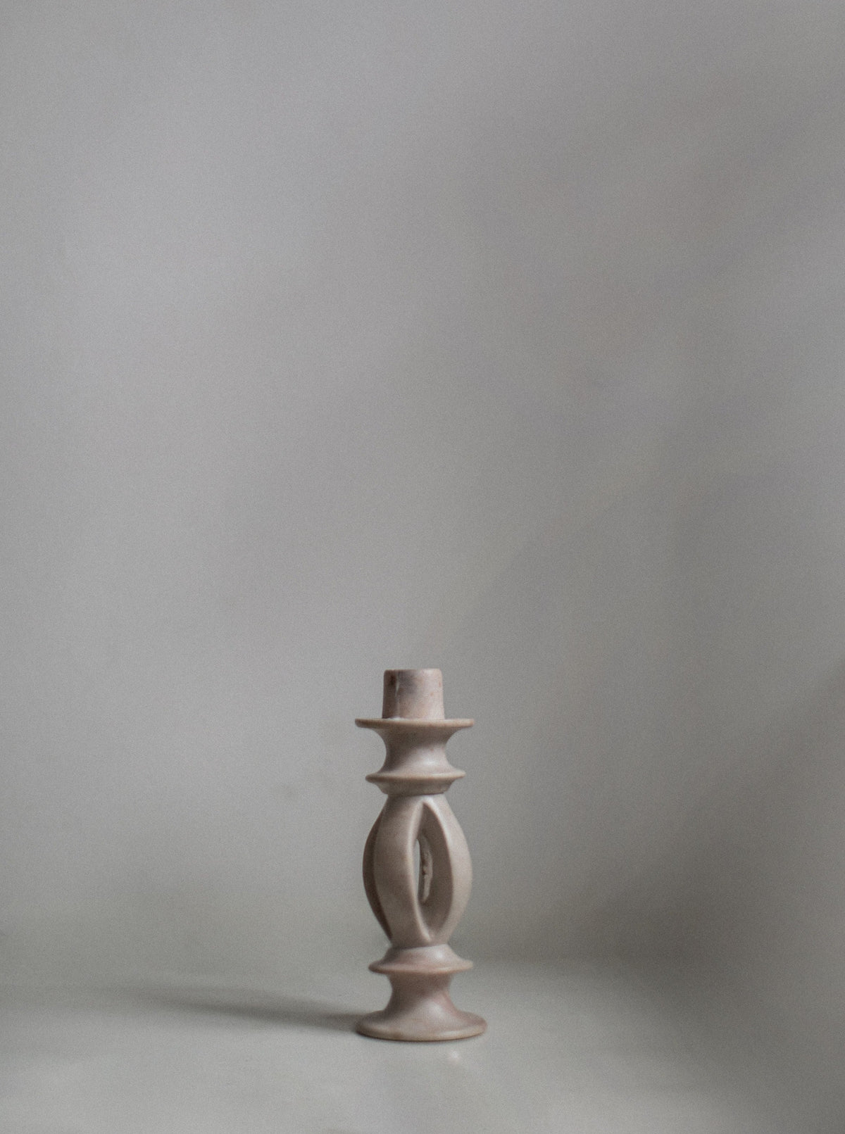 Artisan Soapstone Candleholder with Unique Patterns and Rustic Charm